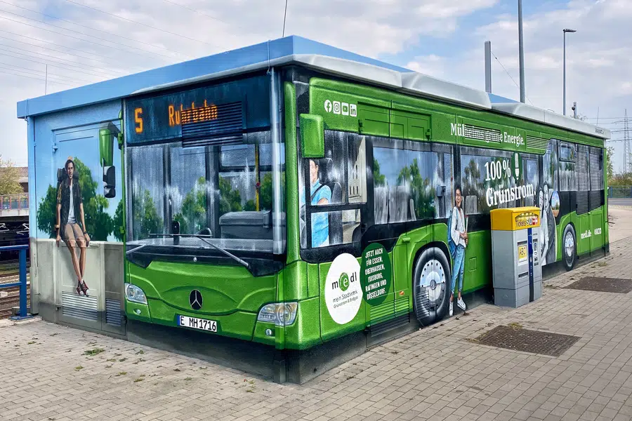 Stationsgestaltung 2022 Unterwerk Thyssenbrücke (Ruhrbahn)