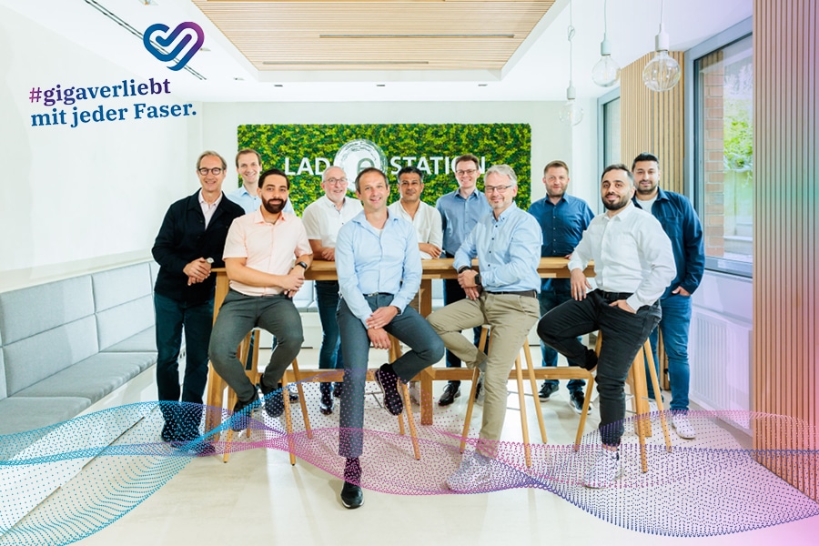 medl-Projektteam GigaGlasfaser Gruppenfoto des medl-GigaGlasfaser-Projektteams