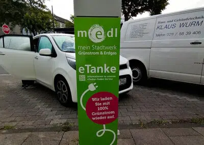 medl-eTanke öffentliche Ladestation Flockenweg