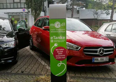 medl-eTanke öffentliche Ladestation Wertgasse