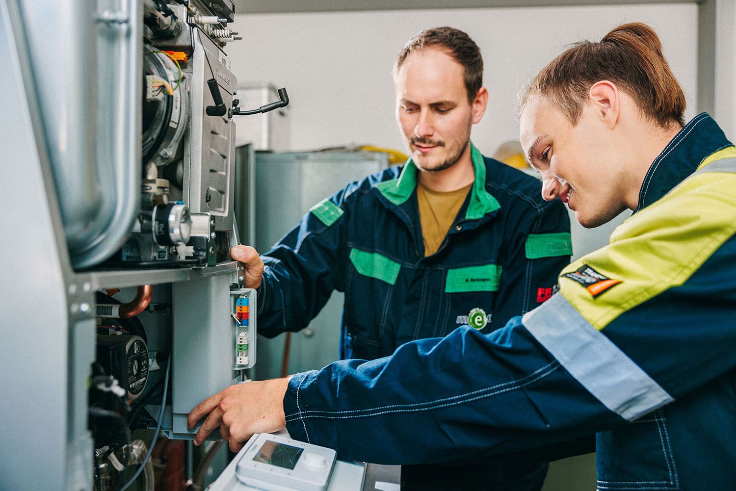 Mitarbeiter der sem in Aktion