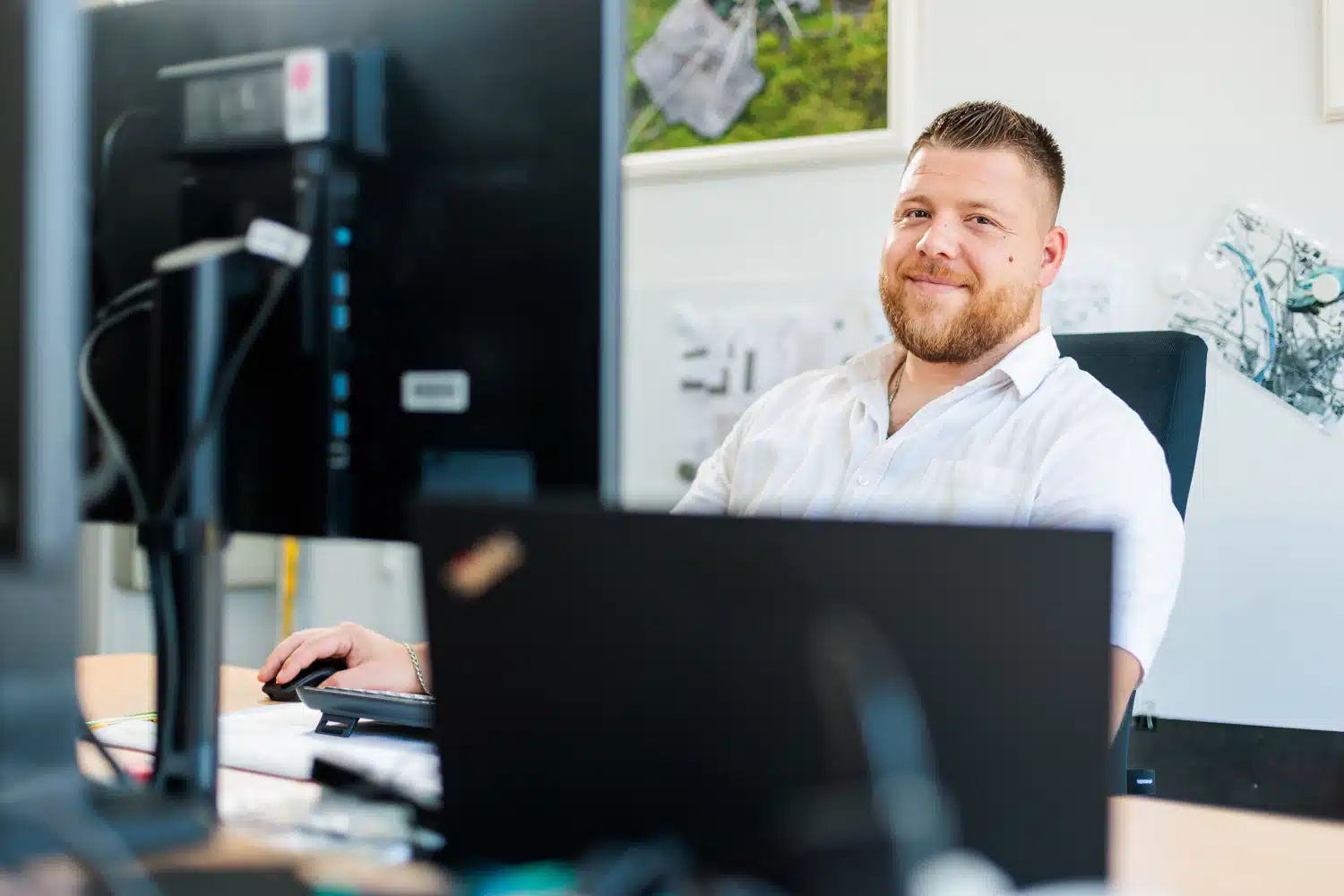 Mitarbeiter der sem in Aktion