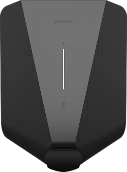 frontale Abbildung der Wallbox von Easee in Schwarz - von medl angebotenes Produkt für das Laden zu Hause